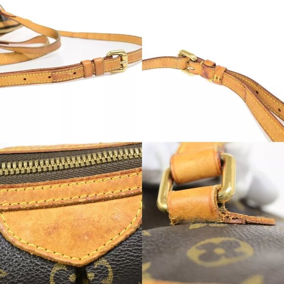 LOUIS VUITTON Palermo PM Hand Bag Monogram Leather Brown France M40145 32FA893 - Picture 13 of 13